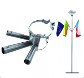 Oszlop zászlótartó 3 karos